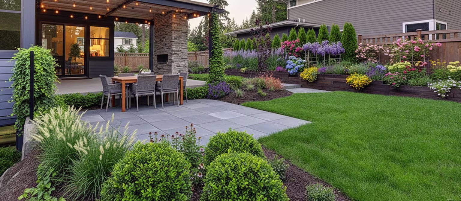 Before - Backyard landscape transformation